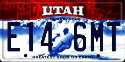UT license plate E146MT