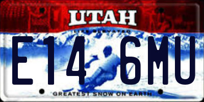 UT license plate E146MU