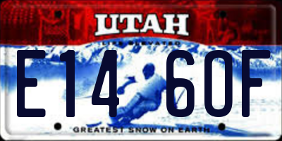 UT license plate E146OF