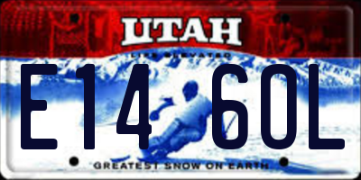 UT license plate E146OL