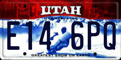 UT license plate E146PQ