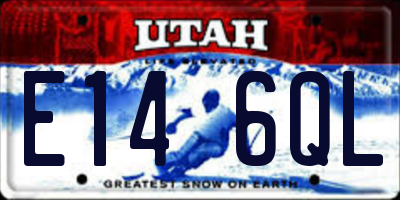 UT license plate E146QL