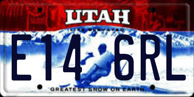 UT license plate E146RL