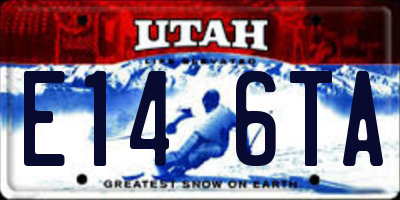 UT license plate E146TA