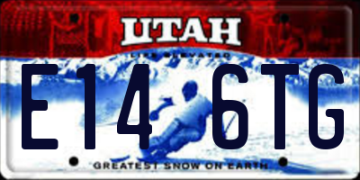 UT license plate E146TG
