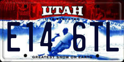 UT license plate E146TL