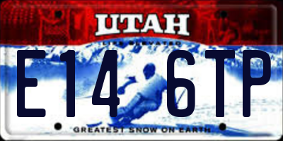 UT license plate E146TP