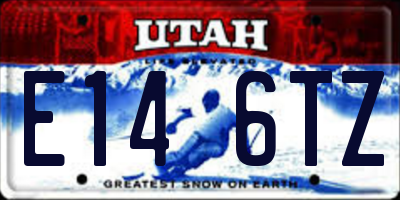 UT license plate E146TZ
