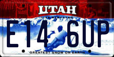 UT license plate E146UP