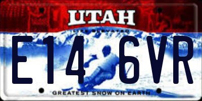 UT license plate E146VR