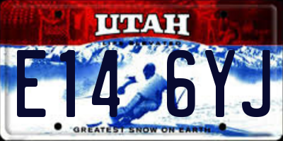 UT license plate E146YJ