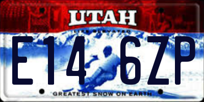 UT license plate E146ZP