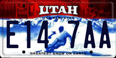 UT license plate E147AA