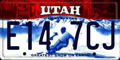 UT license plate E147CJ