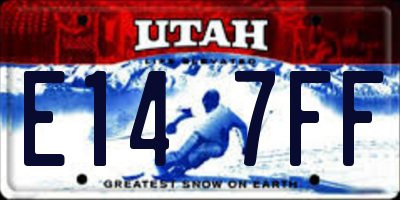 UT license plate E147FF
