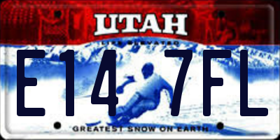 UT license plate E147FL