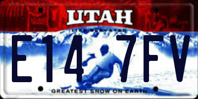 UT license plate E147FV