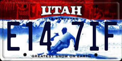 UT license plate E147IF