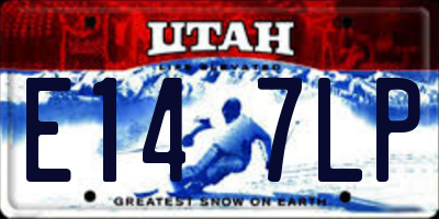 UT license plate E147LP