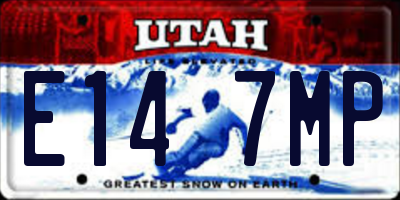 UT license plate E147MP
