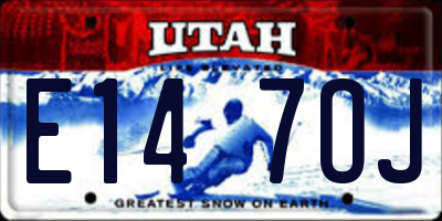 UT license plate E147OJ