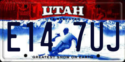 UT license plate E147UJ