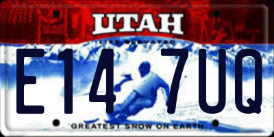 UT license plate E147UQ