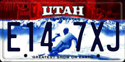 UT license plate E147XJ