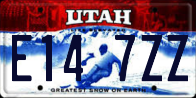 UT license plate E147ZZ