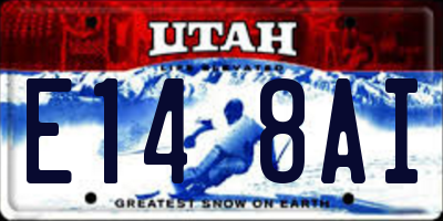 UT license plate E148AI