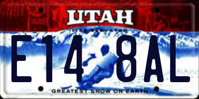 UT license plate E148AL