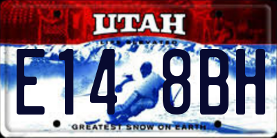UT license plate E148BH