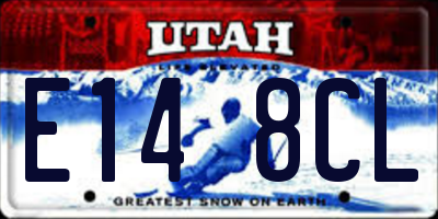 UT license plate E148CL