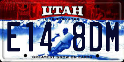 UT license plate E148DM