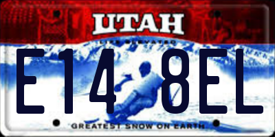 UT license plate E148EL