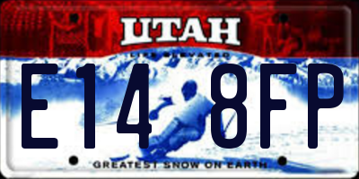 UT license plate E148FP