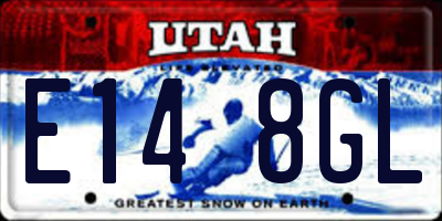 UT license plate E148GL