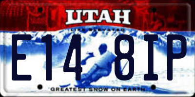 UT license plate E148IP