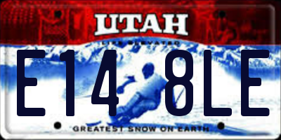 UT license plate E148LE