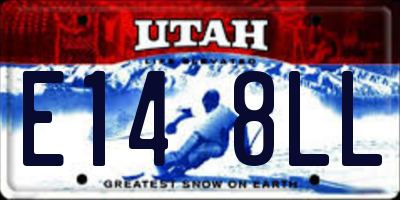 UT license plate E148LL