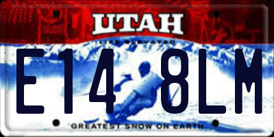 UT license plate E148LM