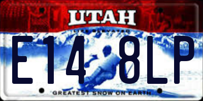 UT license plate E148LP