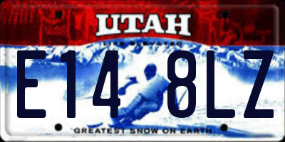 UT license plate E148LZ