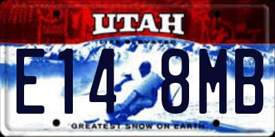 UT license plate E148MB