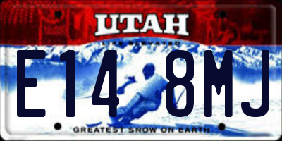 UT license plate E148MJ