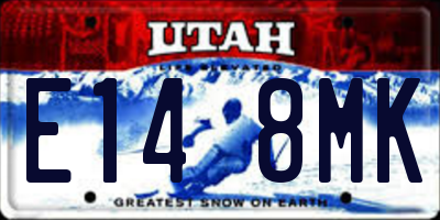 UT license plate E148MK