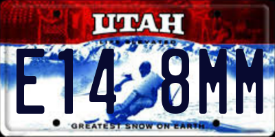 UT license plate E148MM