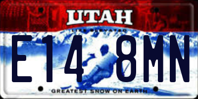 UT license plate E148MN