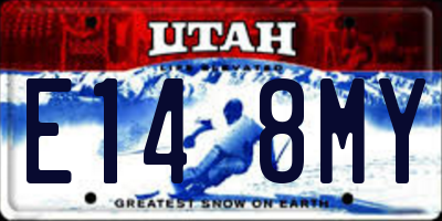 UT license plate E148MY