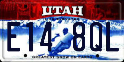 UT license plate E148QL
